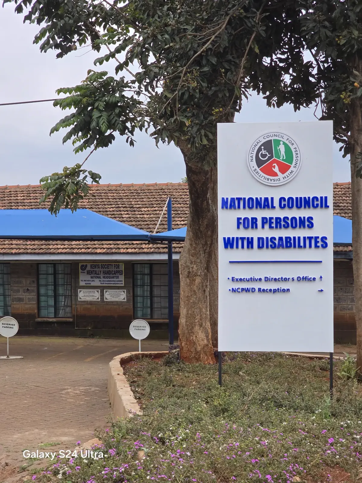 National Council for Persons with Disabilities (NCPWD) sign in Kenya